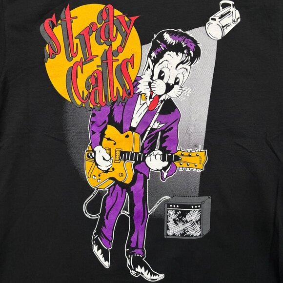 The Stray Cats Runaway Boys Album Rockabilly Band Tee M - Picture 2 of 4